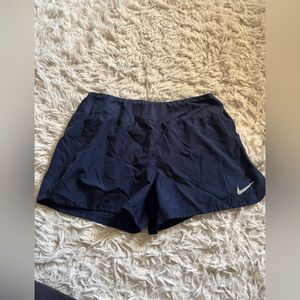 Nike Navy Blue Checkered Athletic Shorts